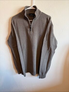 Rodd & Gunn Men's Half-Zip Sweater in Taupe